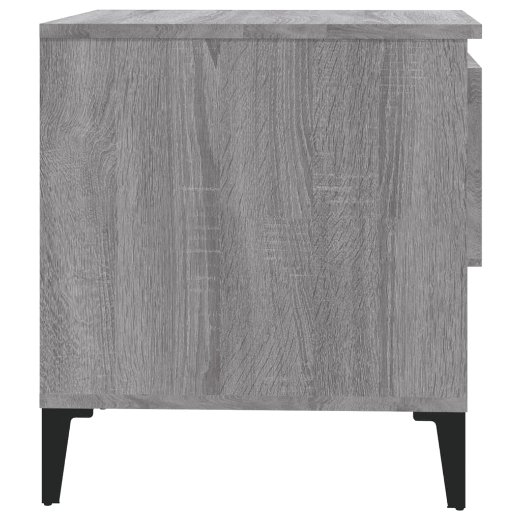 Mesa auxiliar de madera contrachapada gris Sonoma 50x46x50 cm