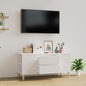Mueble para TV contrachapada y acero gris Sonoma 100x33x41 cm