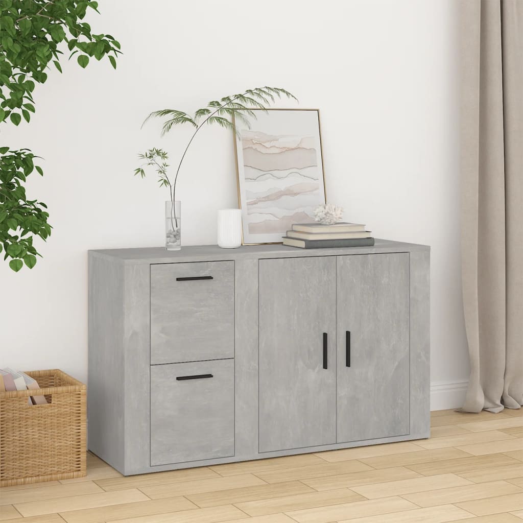 Aparador de madera contrachapada blanco 60x35x70 cm