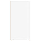 Aparador de madera contrachapada blanco 100x30x59,5 cm