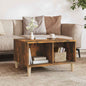 Mesa de centro madera contrachapada blanco 60x50x36,5 cm
