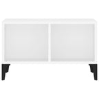 Mesa de centro madera contrachapada blanco 60x50x36,5 cm