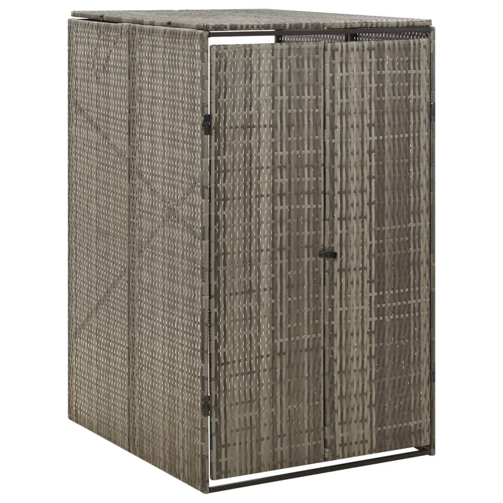 PE Rattan Rubbish Bin Shed 70x80x117 cm