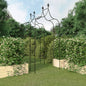 Garden arches 2 pcs black steel 120x38x260 cm