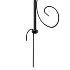 Arco de jardín acero negro Ø180x255 cm