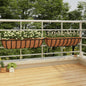 Macetas pared 2 uds revestimiento coco acero negro 61x19x16cm
