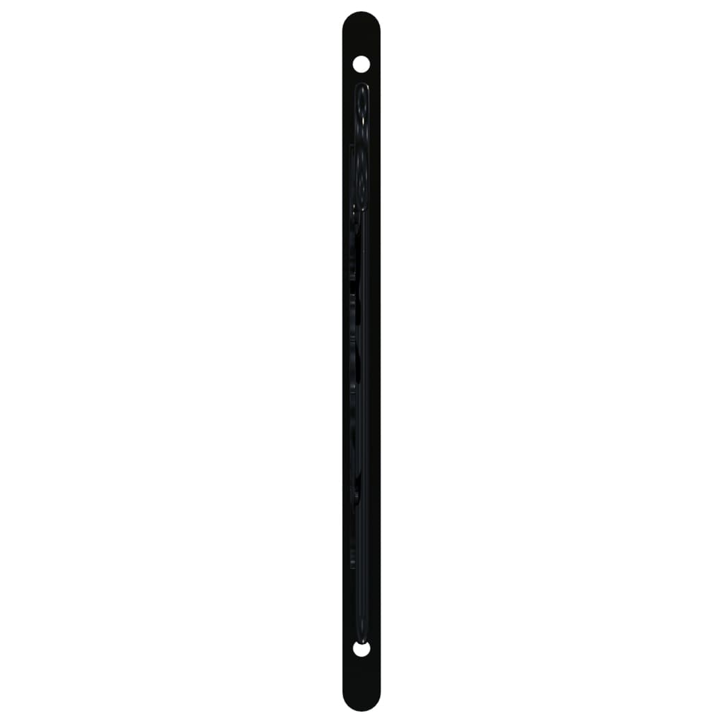 Soportes para cestas colgantes 4 unidades acero negro