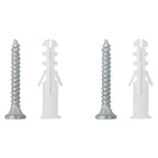 Soportes para cestas colgantes 4 unidades acero negro
