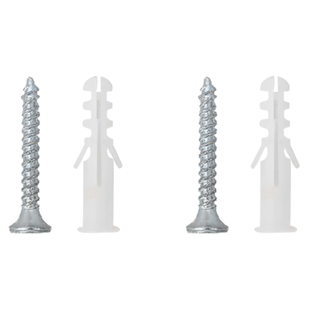 Soportes para cestas colgantes 4 unidades acero negro