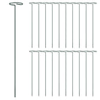 Tutores para plantas 20 unidades acero verde oscuro 40 cm