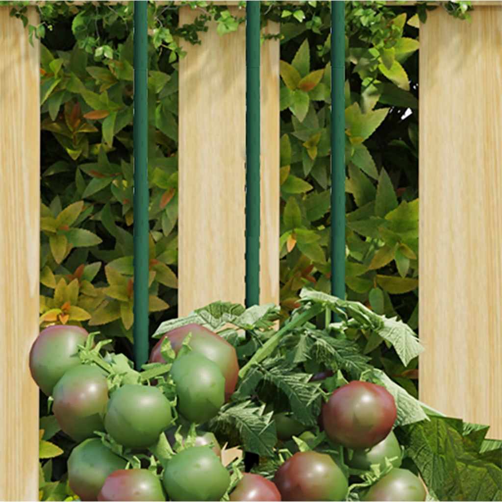 Tutores para plantas 20 unidades aço verde-escuro 40 cm