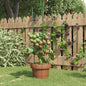 Plant supports garden with 3 rings 5 pcs steel green 45 cm