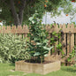 Plant supports garden with 3 rings 5 pcs steel green 45 cm
