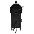 Barbacoa de pellets con chimenea hierro negro 104 cm