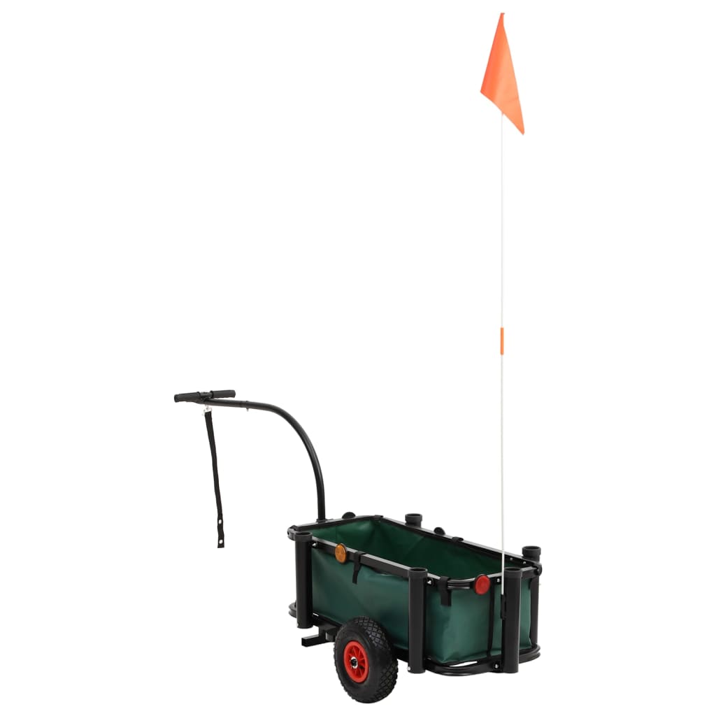 Carrito de pesca con bolsa de acero negro