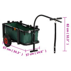 Carrito de pesca con bolsa de acero negro