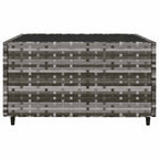 Set de muebles de jardín 3 pzas y cojines ratán sintético gris