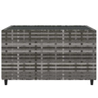 Set de muebles de jardín 4 pzas y cojines ratán sintético gris