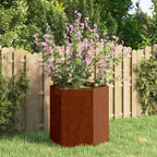 Jardinera acero blanco 32x29x75 cm