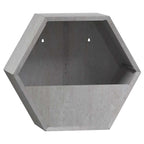 Jardineras de pared 2 uds acero corten oxidado 30x10x25 cm