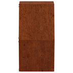 Jardineras de pared 2 uds acero corten oxidado 30x10x25 cm