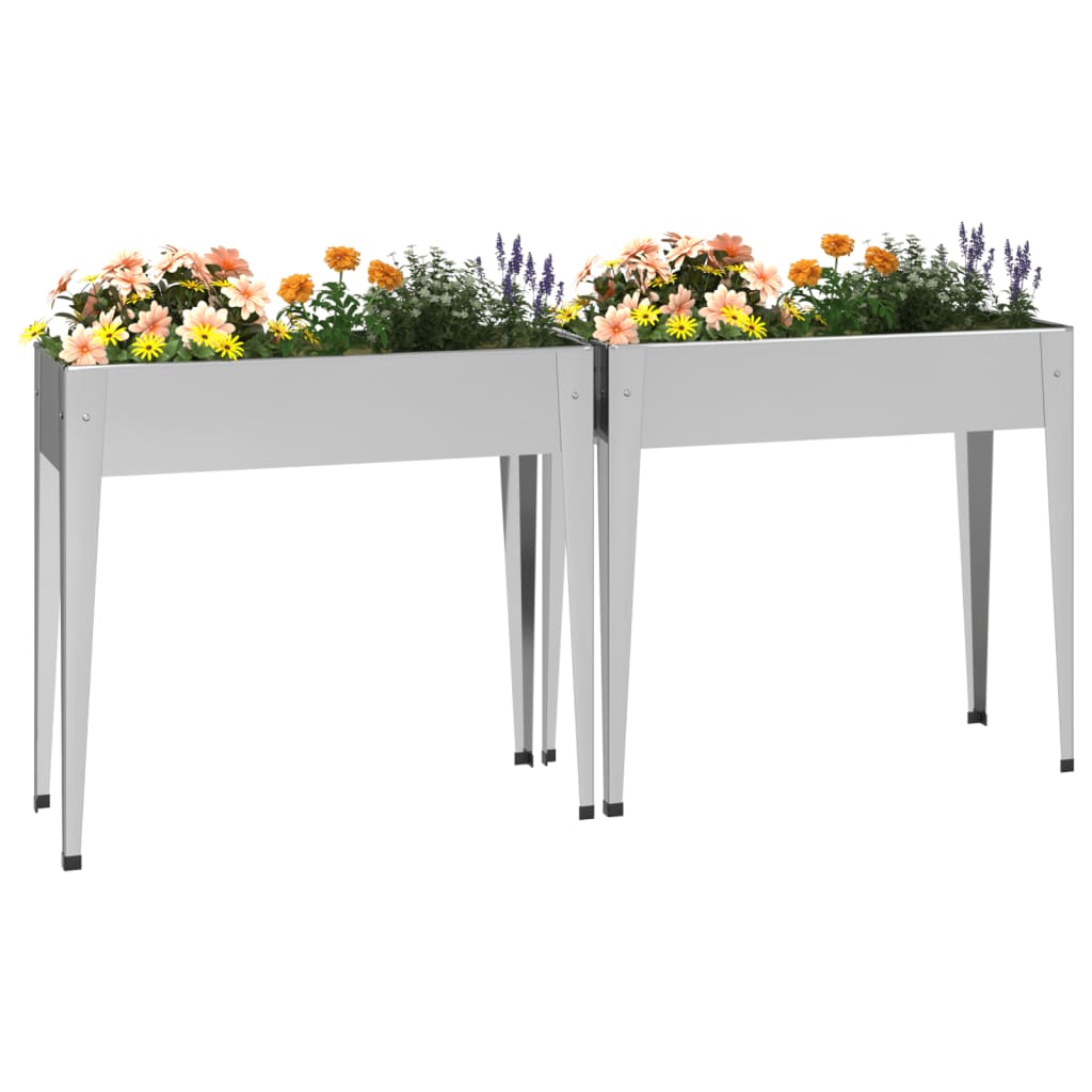 Jardineras 2 unidades acero galvanizado