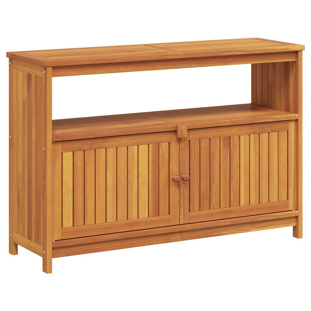Mesa consola de jardín madera maciza acacia 110x35x75 cm