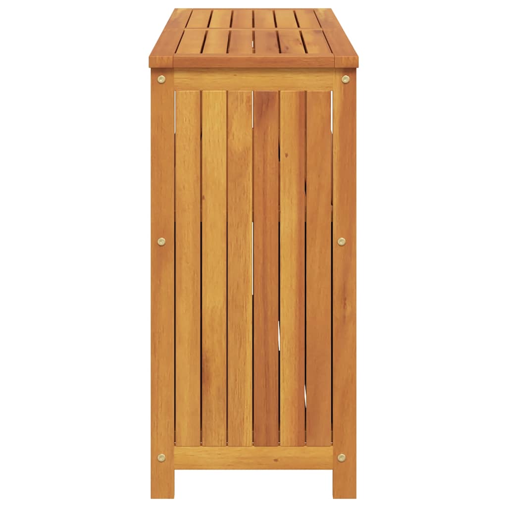 Mesa consola de jardín madera maciza acacia 110x35x75 cm