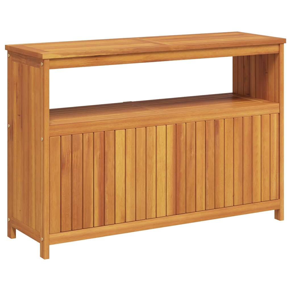 Mesa consola de jardín madera maciza acacia 110x35x75 cm