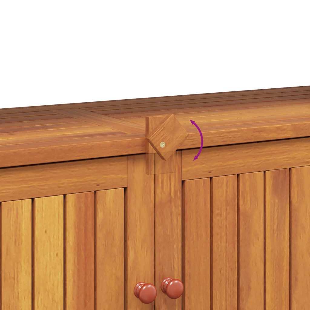 Mesa consola de jardín madera maciza acacia 110x35x75 cm