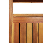 Mesa consola de jardín madera maciza acacia 110x35x75 cm