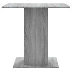 Mesa de comedor madera contrachapada gris Sonoma 80x80x75 cm