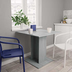 Mesa de comedor madera contrachapada gris Sonoma 80x80x75 cm