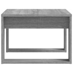 Mesa auxiliar madera contrachapada gris Sonoma 50x50x35 cm