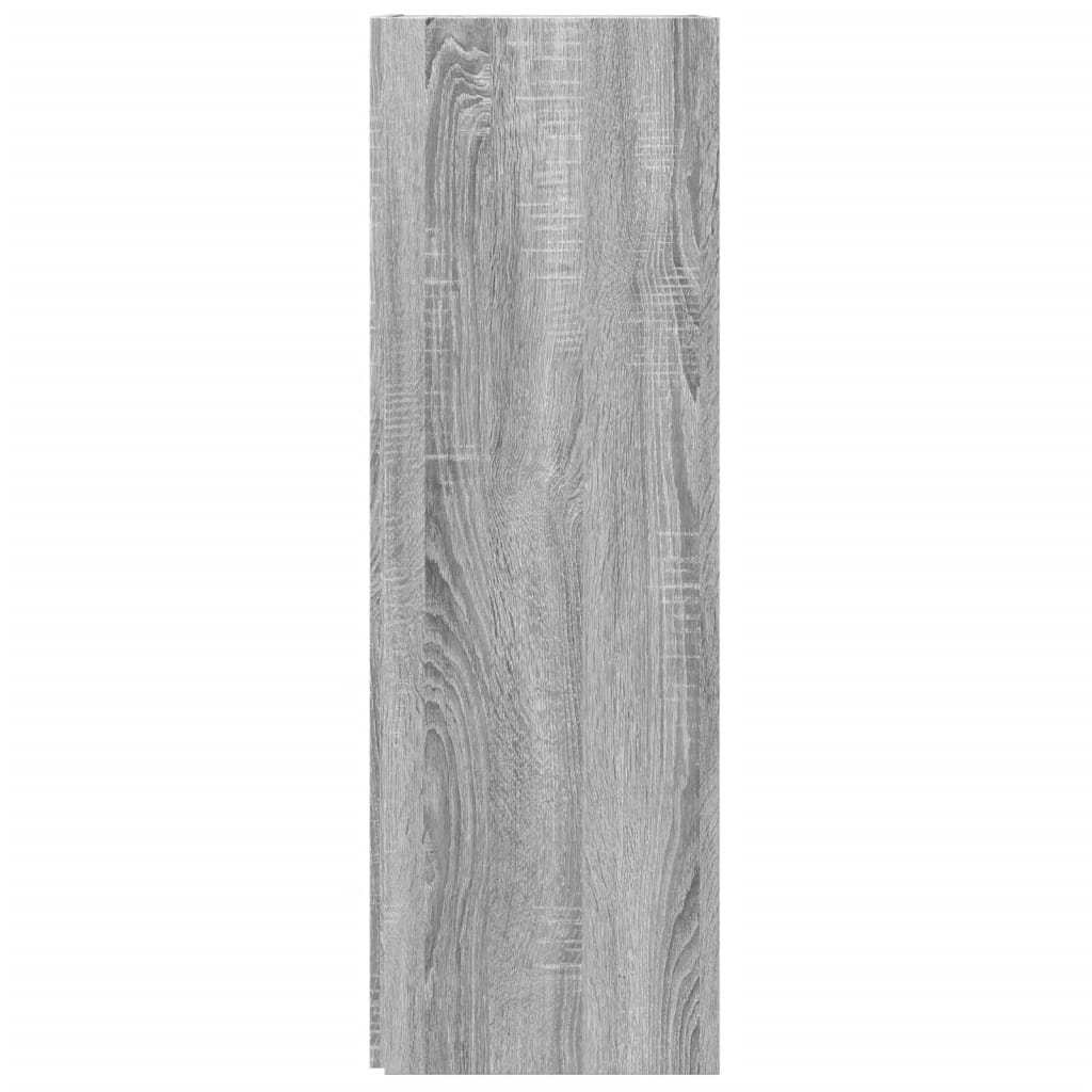 Mueble de esquina madera contrachapada gris Sonoma 33x33x100 cm