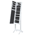 Espejo de pie con LED blanco 34x37x146 cm