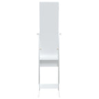 Espejo de pie con LED blanco 34x37x146 cm