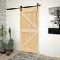 Puerta NARVIK Natural 100 x 210 cm Madera de Pino Sólido
