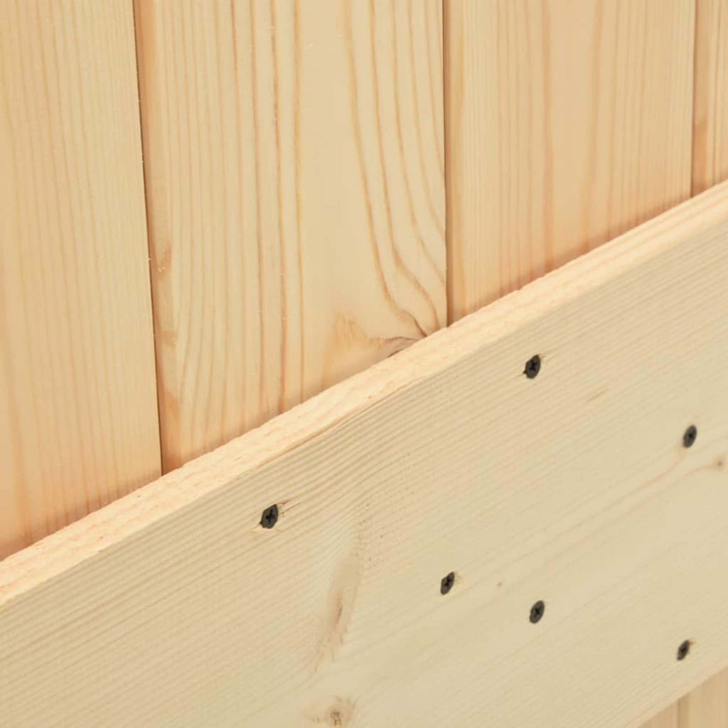 Puerta NARVIK Natural 100 x 210 cm Madera de Pino Sólido