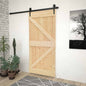 Puerta NARVIK Natural 100 x 210 cm Madera de Pino Sólido