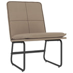 Sillón de cuero sintético color capuchino 54x75x76 cm