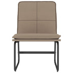 Sillón de cuero sintético color capuchino 54x75x76 cm