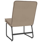 Sillón de cuero sintético color capuchino 54x75x76 cm