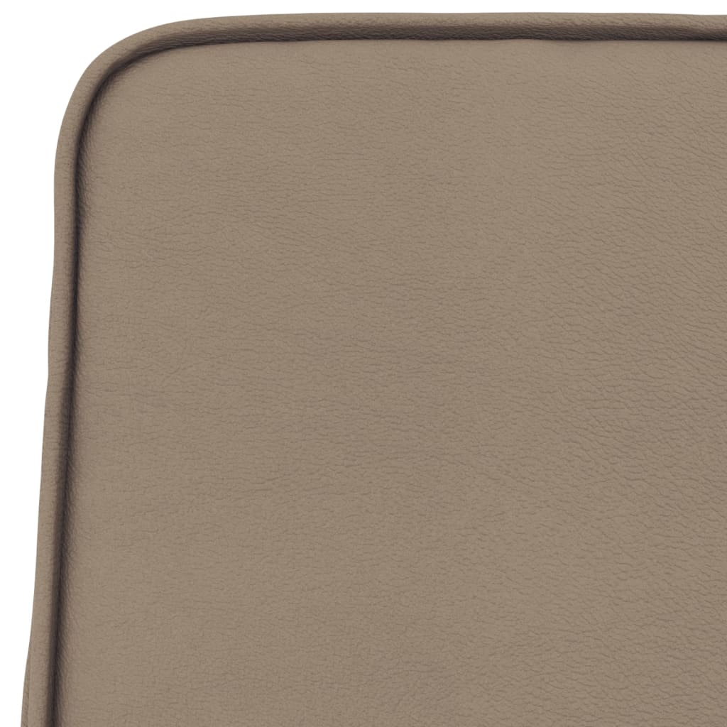 Sillón de cuero sintético color capuchino 54x75x76 cm