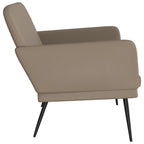 Banco de cuero sintético color capuchino 107x80x81 cm