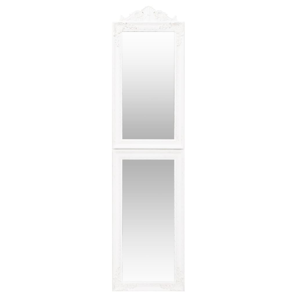 Espejo de pie blanco 40x160 cm