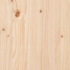 Jardinera con estante de madera maciza de pino 111,5x54x81 cm