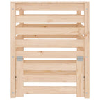 Compostador de madera maciza de pino 63,5x63,5x77,5 cm