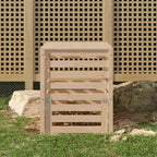 Compostador de madera maciza de pino 63,5x63,5x77,5 cm