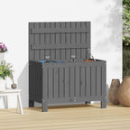 Dark Grey and Black Garden Storage Box 130 L 54x53x57 cm